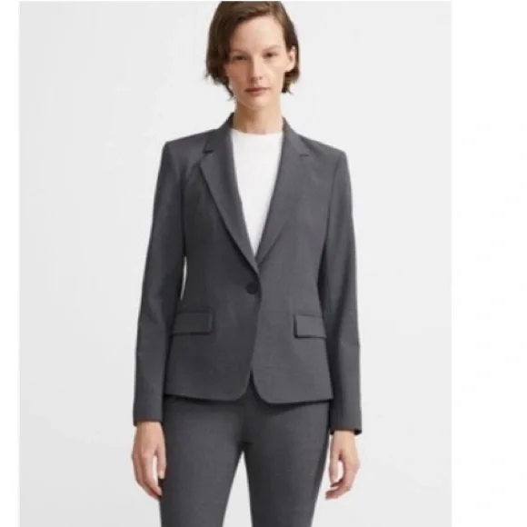 Theory Gabe B‎ 2 Urban Blazer, Size 10 Grey
